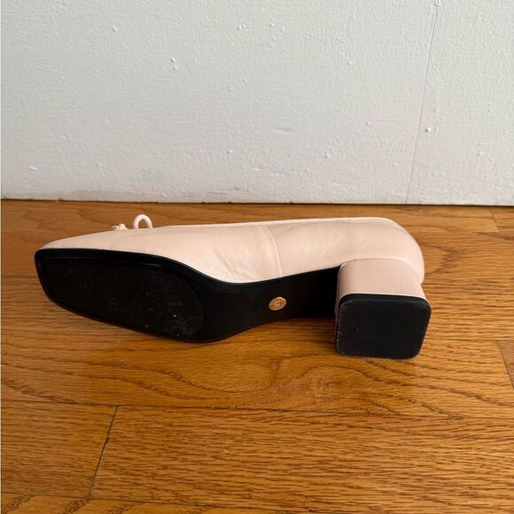 Zara Leather Block‑Heel Ballerina Flats with Bow – Size 6– NWOT - Picture 5 of 6